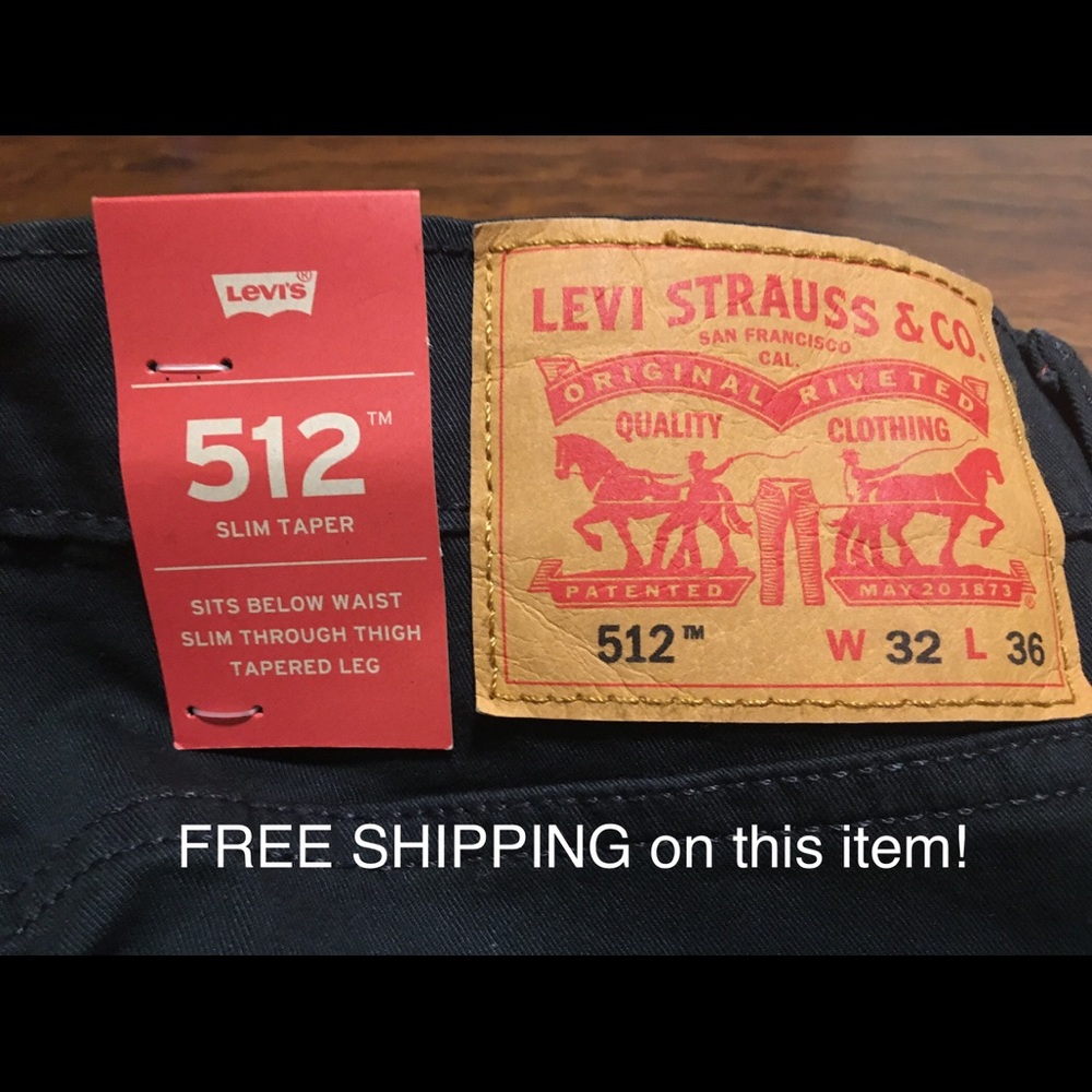 Leviโs 512 Slim Taper Fit Jeans W32 L36